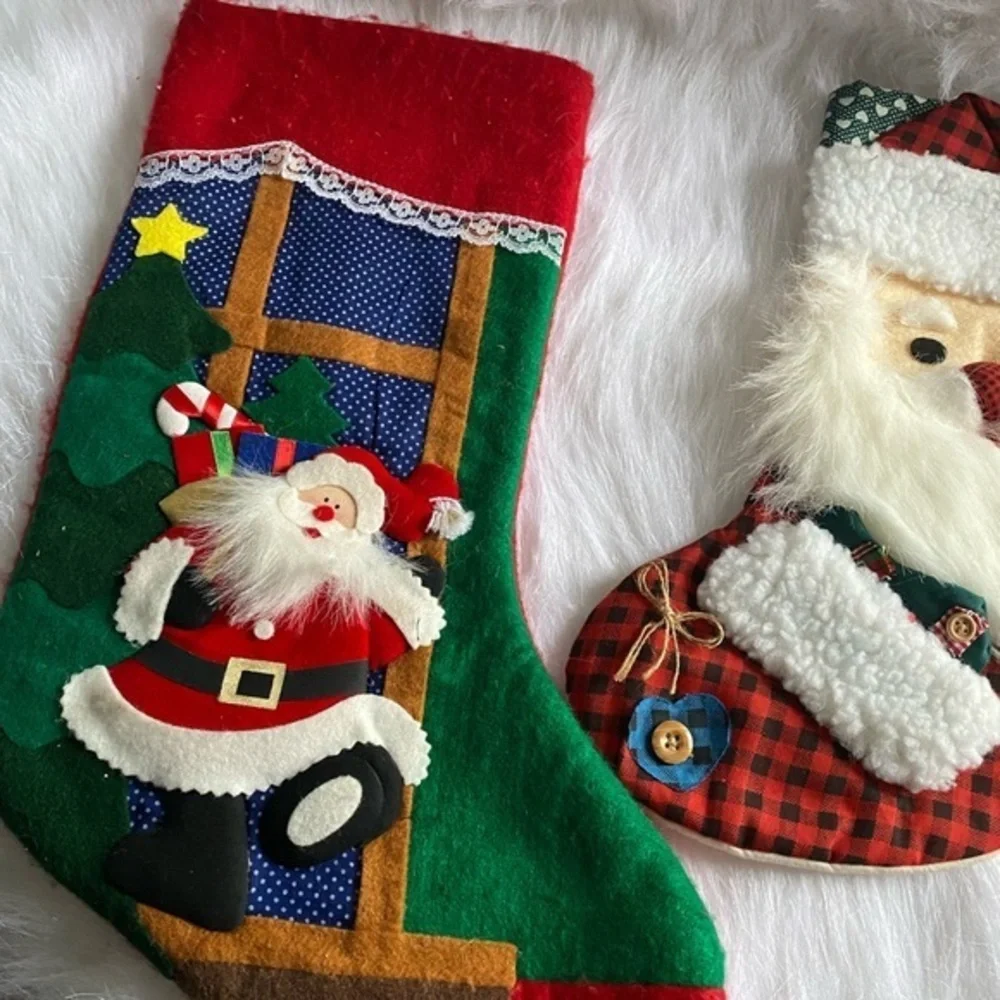 Christmas Stockings‎ Set Of Two